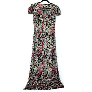 2/$30 Steve Madden Floral Ruffle Maxi Midi Dress SZ 3